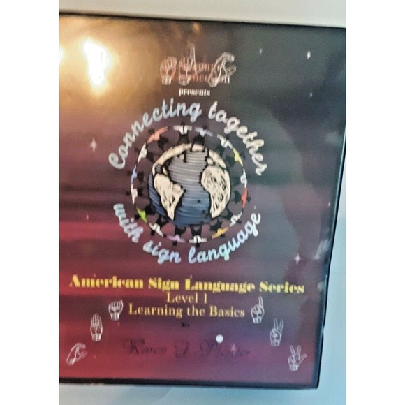 American Sign Language Course Learn VHS Tapes Workbook Level 1 Basics Education - Picture 1 of 12